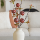 Faux Pomegranate Stem with Leaves