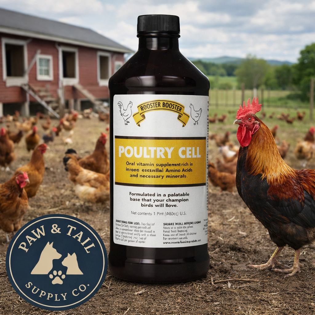 Rooster Booster Poultry Cell Vitamin Supplement 16 oz. Bird Iron Amino Acids B-Complex