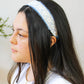 Clara Lace and Linen Headband