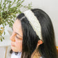 Clara Lace and Linen Headband