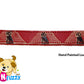 Collares para perros de cuero pintado a mano sobre nailon por cuteNfuzzy