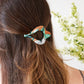 Copper Floral Arc Hair Clip