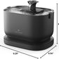 Cordless Cat Water Fountain Battery Operated Stainless Steel BPA Free