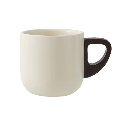 Handcrafted Ceramic Espresso Cup with Wooden Handle