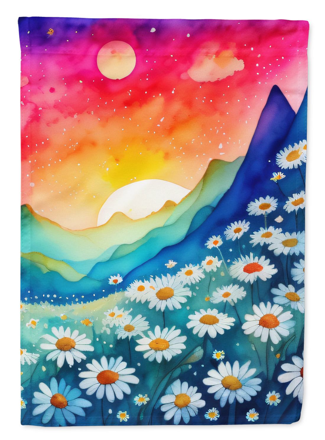 Daisies in Color House Flag