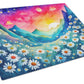 Daisies in Color Glass Cutting Boards – Durable, Decorative Kitchen Art Large