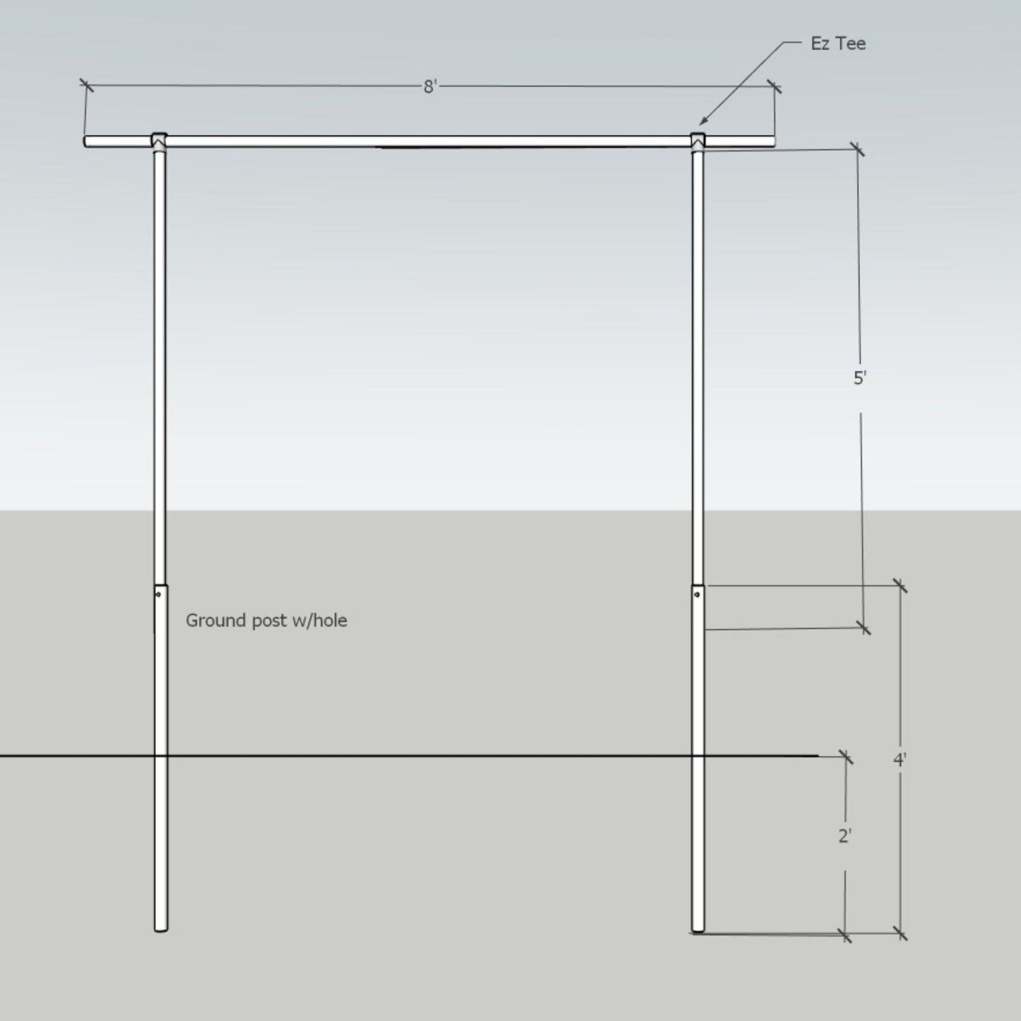 DIY Tomato Trellis | 1 3/8" Heavy Duty