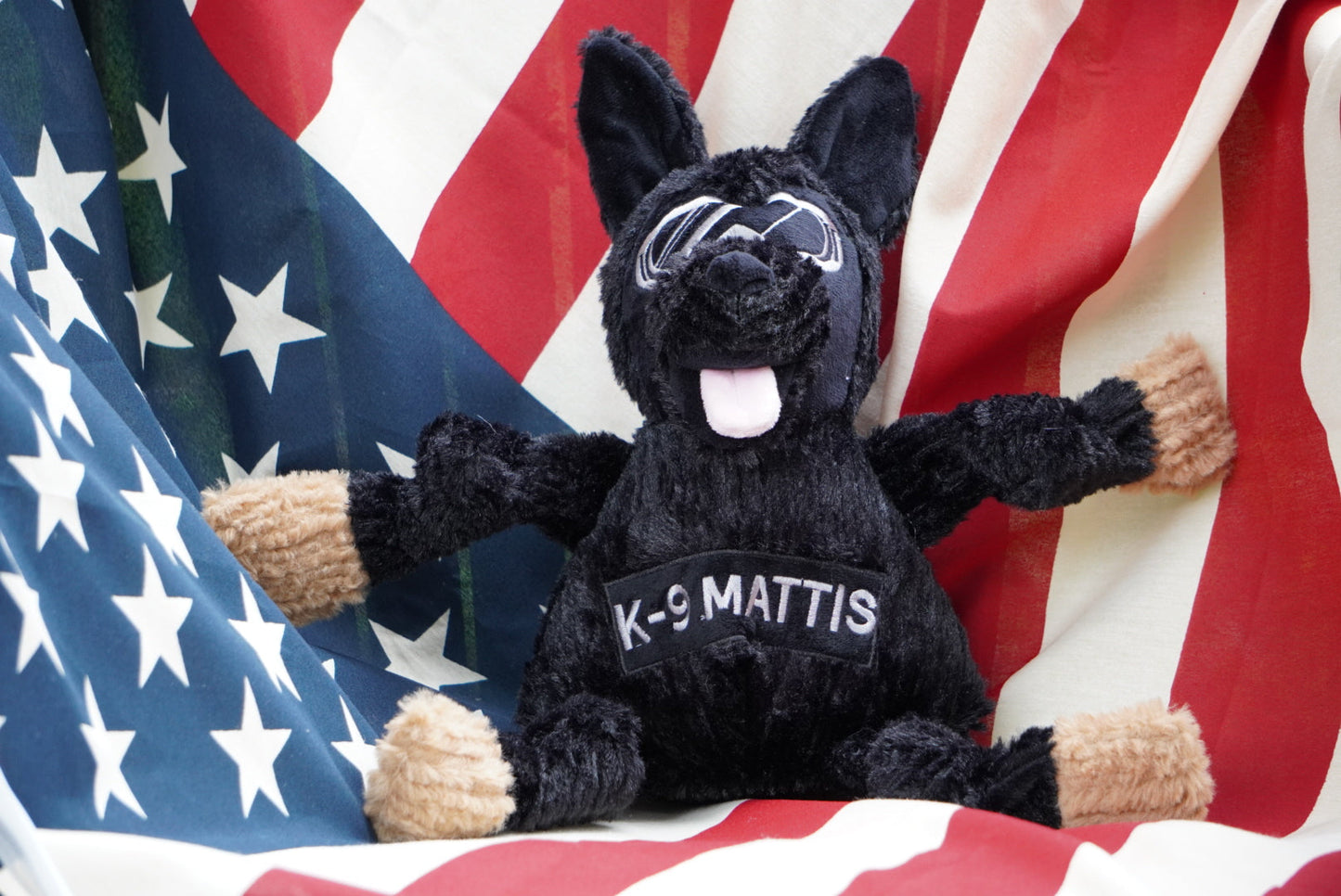 HuggleCause™, Project K-9 Hero, K-9 Mattis Knottie® Plush Dog Toy, Large