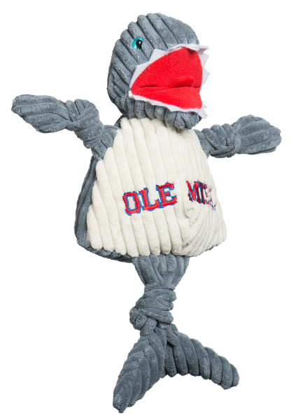 NCAA Ole Miss (U. of Mississippi), Tony Land Shark Knottie® Plush Dog Toy