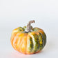 5" x 5.5" Faux Green/Orange Pumpkin