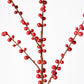 28" Faux Outdoor Red Berry Stem
