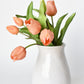 11.75" Faux Real Touch Orange Sorbet Tulip Stem Bundle