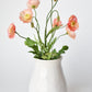 15" Faux Poppy Bush Coral Orange Salmon Bush