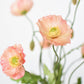 15" Faux Poppy Bush Coral Orange Salmon Bush