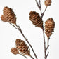 28" Faux Pine Cone Branch Stem