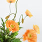 15" Faux Orange Poppy Bush