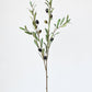39" Faux Green Olive Leaf Stem