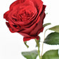 22" Faux Red Velvet Rose Stem