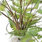 25" Faux Forest Fern in Glass Vase