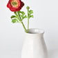 13" Faux Red Ranunculus Stem