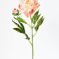 28" Faux Peach Peony Stem