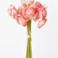 10.5" Faux Light Pink Ranunculus Stem Bundle