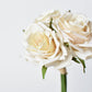 7.5" Faux Cream Rose Bundle (3 Stems)