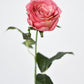 22" Faux Large Rose Bud Stem Cerise / Pink