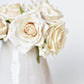 7.5" Faux Cream Rose Bundle (3 Stems)