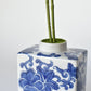 20" Faux Phalaenopsis Orchid in Blue/White Container - 2OR