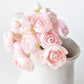 10" Faux Pale Pink Ranunculus Stem Bundle