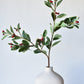 37" Faux Variegated Holly Branch