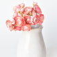 10.5" Faux Light Pink Ranunculus Stem Bundle