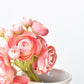 10.5" Faux Light Pink Ranunculus Stem Bundle