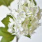 34" Faux White Snowball Hydrangea Stem