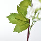34" Faux White Snowball Hydrangea Stem