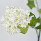 34" Faux White Snowball Hydrangea Stem