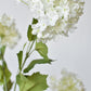 34" Faux White Snowball Hydrangea Stem