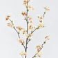 36" Faux Quince Blossom Apricot Cream Stem Flowering Branch