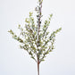 21" Faux White Berry Boxwood Greenery Stem