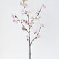 36" Faux Quince Blossom Pink Stem Flowering Branch