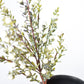 21" Faux White Berry Boxwood Greenery Stem