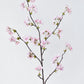 36" Faux Quince Blossom Pink Stem Flowering Branch