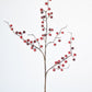 29" Faux Red Sugar Berry Spray Stem
