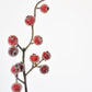 29" Faux Red Sugar Berry Spray Stem