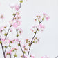 36" Faux Quince Blossom Pink Stem Flowering Branch