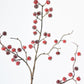 29" Faux Red Sugar Berry Spray Stem