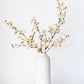 36" Faux Quince Blossom Apricot Cream Stem Flowering Branch