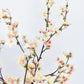 36" Faux Quince Blossom Apricot Cream Stem Flowering Branch
