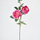 29" Faux Fuchsia Cabbage Rose Stem